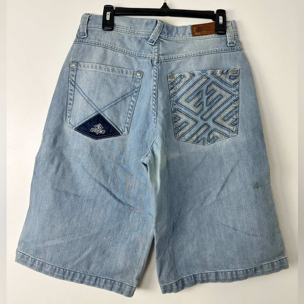 Vintage 90s Baggy High Waisted Denim Shorts | Enyce | Jorts | Y2K Streetwear